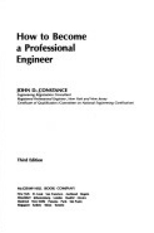 Cover of How to Become a Professional Engineer