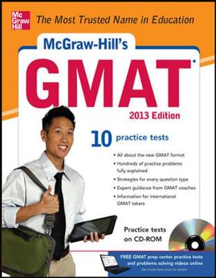 Book cover for McGraw-Hill's GMAT with CD-ROM 2013 Edition