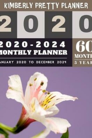 Cover of 5 year monthly planner 2020-2024