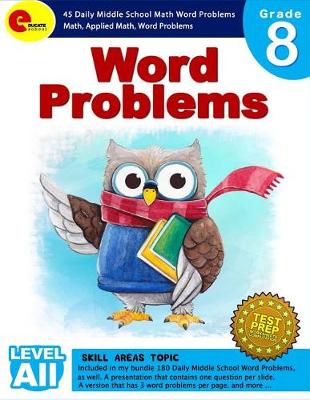 Book cover for Word Problems 8th Grade