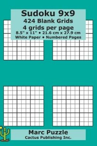 Cover of Sudoku 9x9 - 424 Blank Grids