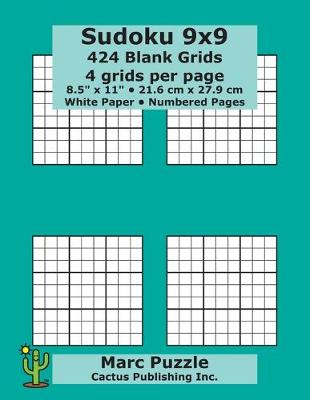 Book cover for Sudoku 9x9 - 424 Blank Grids