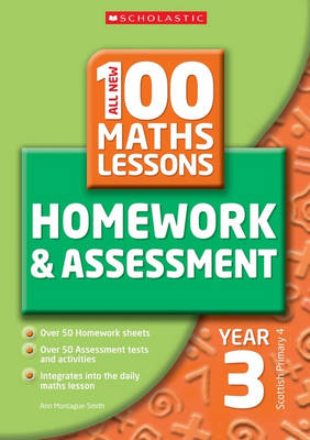 Cover of 100 Maths Homework and Assessment Activities for Year 03