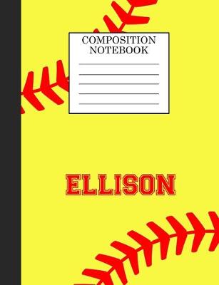 Book cover for Ellison Composition Notebook