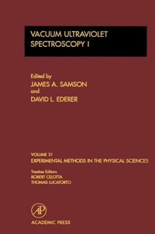 Cover of Vacuum Ultraviolet Spectroscopy I