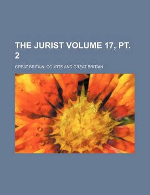 Book cover for The Jurist Volume 17, PT. 2