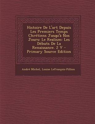 Book cover for Histoire de L'Art Depuis Les Premiers Temps Chretiens Jusqu'a Nos Jours