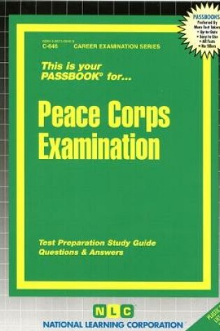 Cover of Peace Corps Examination