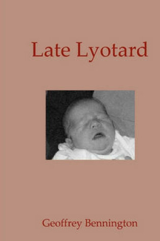 Cover of Late Lyotard
