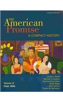 Book cover for The American Promise: A Compact History, Volume II: From 1865