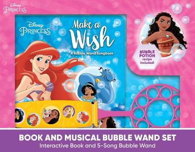 Book cover for Disney Princess Bubble Make A Wish Book and Musical Wand Set