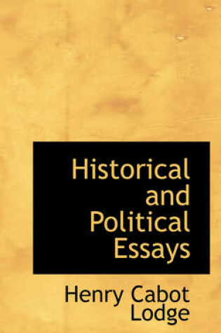 Cover of Historical and Political Essays