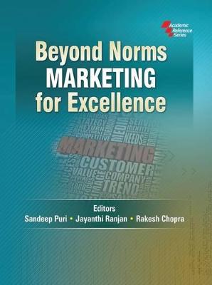 Book cover for Beyond Norms Marketing for Excellence