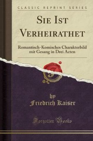 Cover of Sie Ist Verheirathet