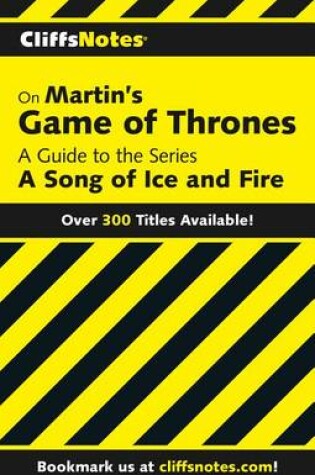 Cover of Cliffsnotes on Martin's Game of Thrones Canceled