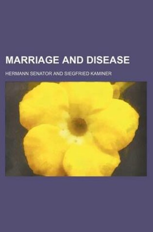 Cover of Marriage and Disease