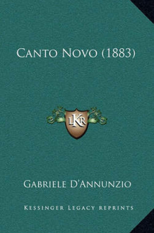 Cover of Canto Novo (1883)