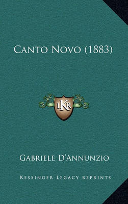 Book cover for Canto Novo (1883)