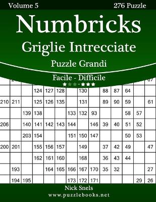 Book cover for Numbricks Griglie Intrecciate Puzzle Grandi - Da Facile a Difficile - Volume 5 - 276 Puzzle