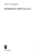 Book cover for Bernardo Bertolucci