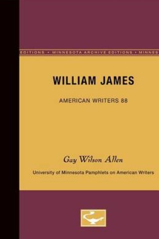 Cover of William James - American Writers 88