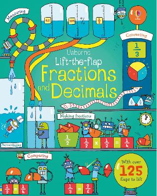 Book cover for Lift-the-flap Fractions and Decimals