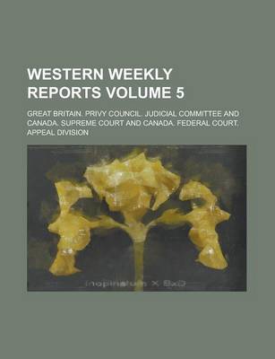 Book cover for Western Weekly Reports Volume 5