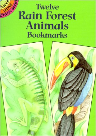 Book cover for Twelve Rain Forest Animals Bookmark