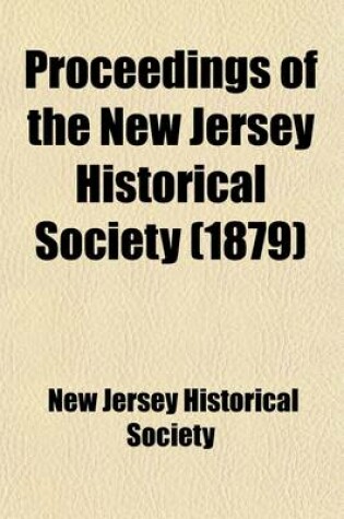 Cover of Proceedings of the New Jersey Historical Society