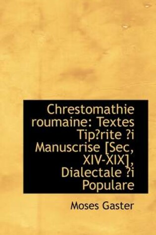 Cover of Chrestomathie Roumaine