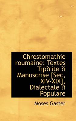 Book cover for Chrestomathie Roumaine