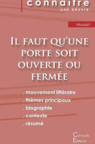 Cover of Fiche de lecture Il faut qu'une porte soit ouverte ou fermee (Analyse litteraire de reference et resume complet)