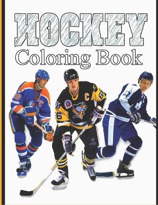 Book cover for Hockey Coloring Book