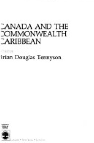 Cover of Canada and the Commonwealth Caribbean