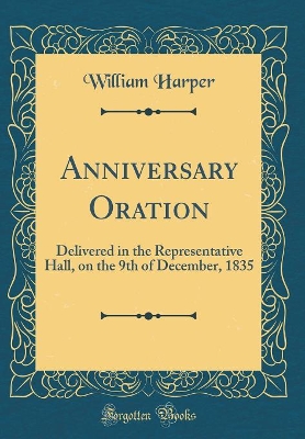 Book cover for Anniversary Oration