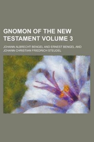 Cover of Gnomon of the New Testament Volume 3