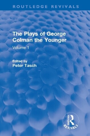 Cover of The Plays of George Colman the Younger