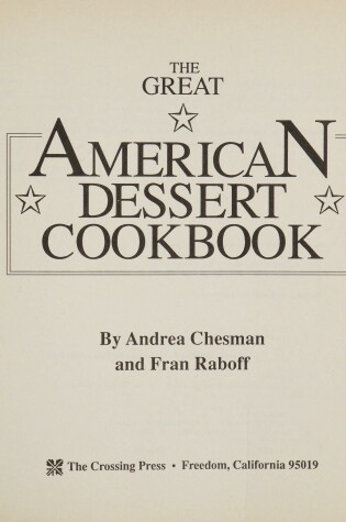 Cover of The Great American Dessert Cook Book