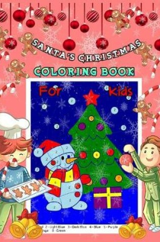 Cover of SANTA'S CHRISTMAS COLORING BOOK for Kids