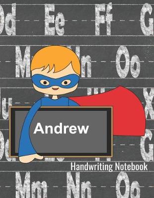 Book cover for Andrew Handwriting Notebook