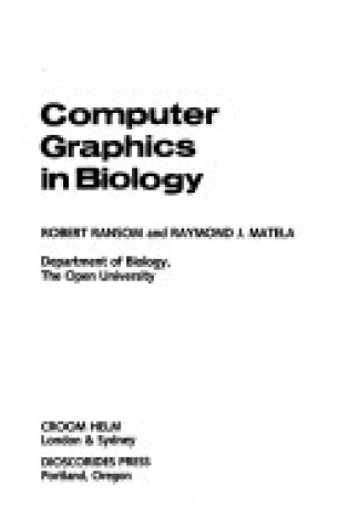 Cover of Computer Graphics in Biology