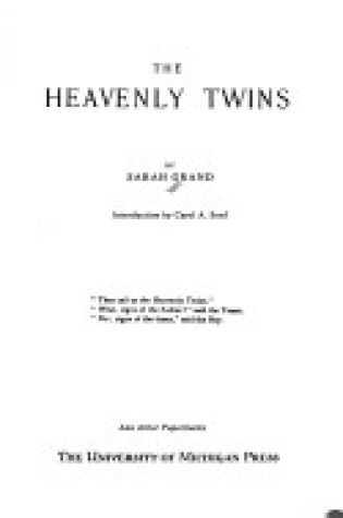 Cover of The Heavenly Twins