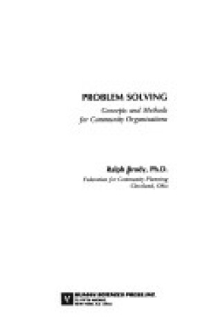 Cover of Community Problem Solving