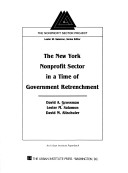 Book cover for The New York Nonprofit Sector in a Time of Government Retrenchment