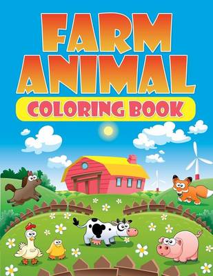 Book cover for Farm Animal Coloring Book