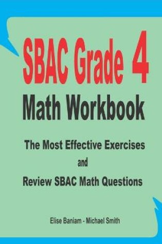 Cover of SBAC Grade 4 Math Workbook