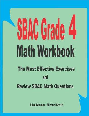 Book cover for SBAC Grade 4 Math Workbook