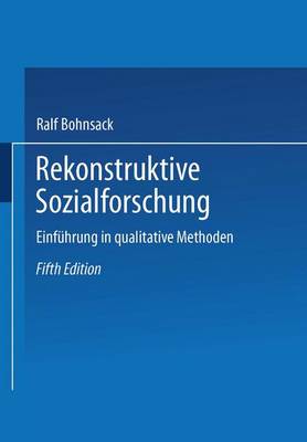 Book cover for Rekonstruktive Sozialforschung