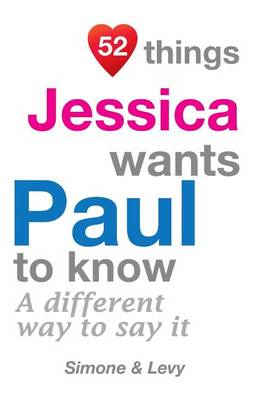 Book cover for 52 Things Jessica Wants Paul To Know