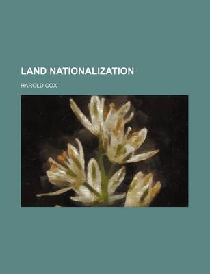 Book cover for Land Nationalization